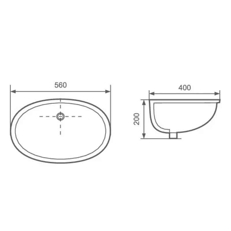 Раковина встраиваемая Aquatek AQ 56х40 Белый AQ8091-00 Раковина встраиваемая Aquatek AQ 56х40 Белый AQ8091-00 — изображение 2