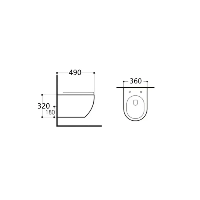 Унитаз подвесной Aquatek Европа с крышкой-сиденье Белый AQ1900-00 Унитаз подвесной Aquatek Европа с крышкой-сиденье Белый AQ1900-00 — изображение 2