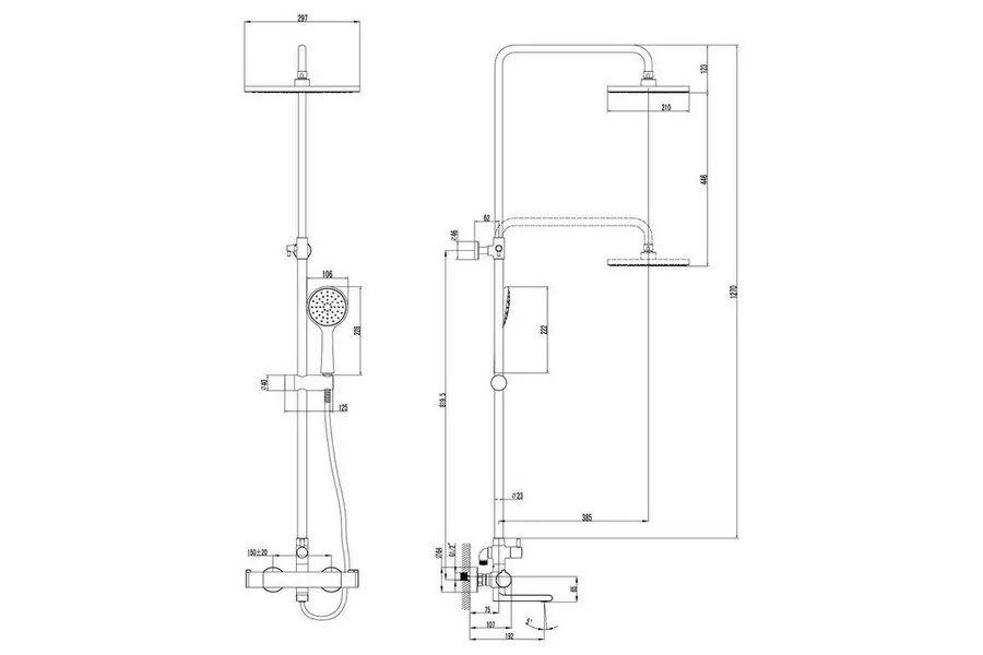 Душевая система Lemark Yeti LM7862C Душевая система Lemark Yeti LM7862C — изображение 2