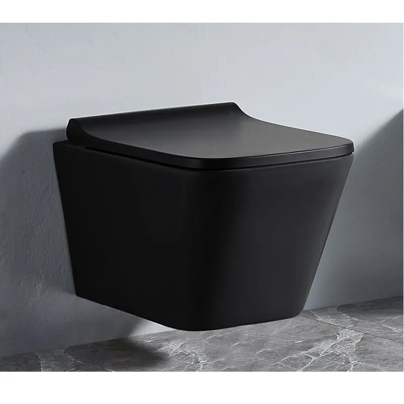 Унитаз подвесной Azario Teramo + с сиденьем Черный матовый AZ-052-MB Унитаз подвесной Azario Teramo + с сиденьем Черный матовый AZ-052-MB — изображение 2