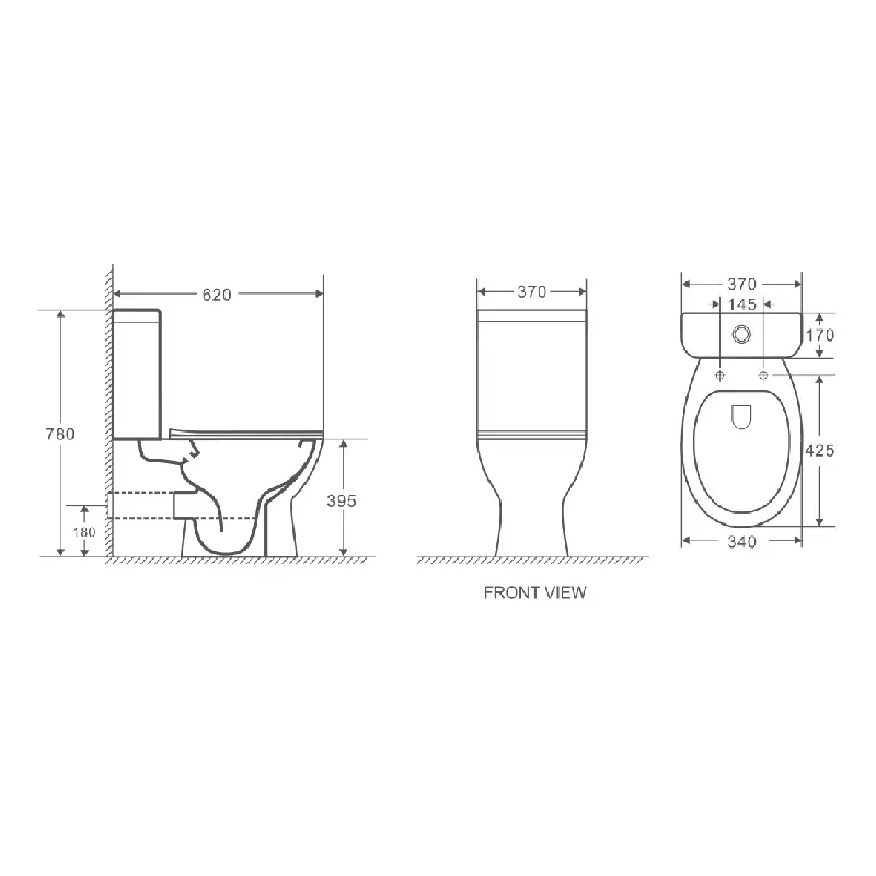 Унитаз-компакт Azario Ancona с сиденьем Унитаз-компакт Azario Ancona с сиденьем — изображение 3