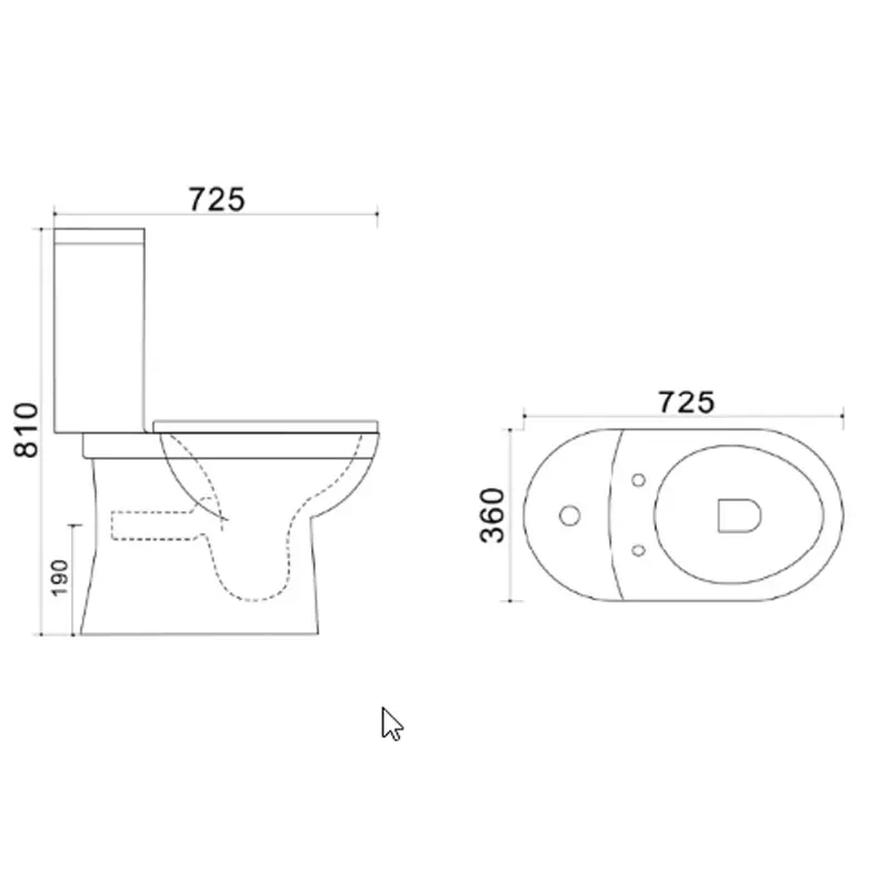 Унитаз-компакт Azario Trend Белый AZ2015P Унитаз-компакт Azario Trend Белый AZ2015P — изображение 3