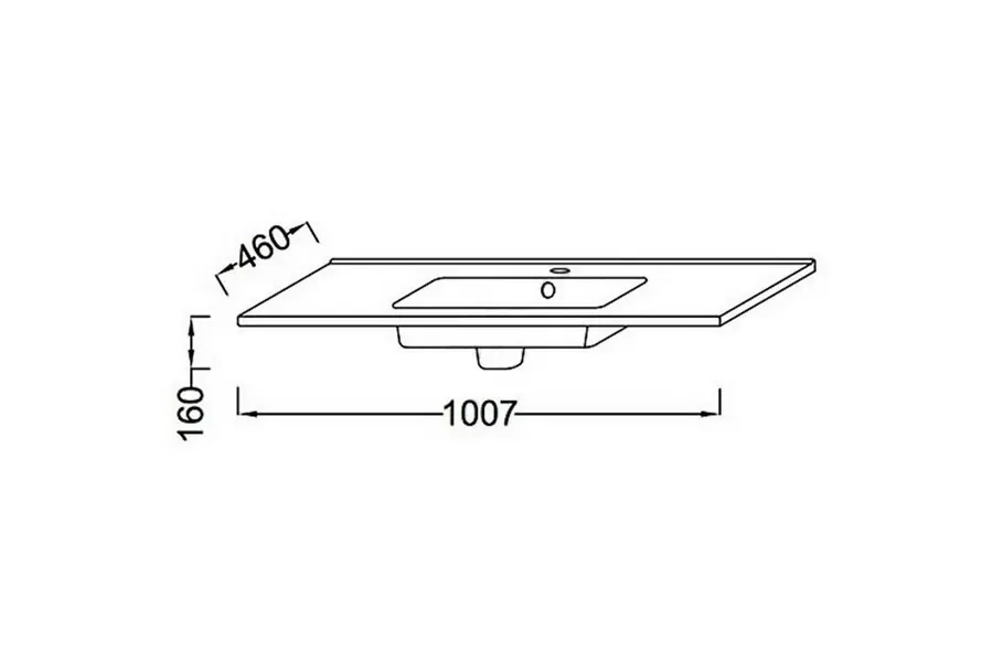 Раковина-столешница Jacob Delafon Ola 100 EXUA112-00 Раковина-столешница Jacob Delafon Ola 100 EXUA112-00 — изображение 3