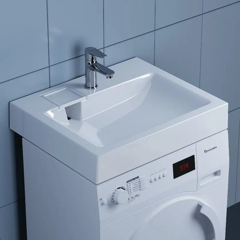 Раковина на стиральную машину Paola Siena 60х50 Белый Раковина на стиральную машину Paola Siena 60х50 Белый — изображение 3