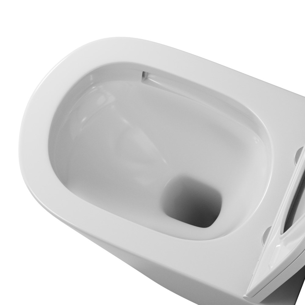 Унитаз подвесной Grossman Tornado с крышкой-сиденье Белый глянцевый GR-4403SQ Унитаз подвесной Grossman Tornado с крышкой-сиденье Белый глянцевый GR-4403SQ — изображение 2