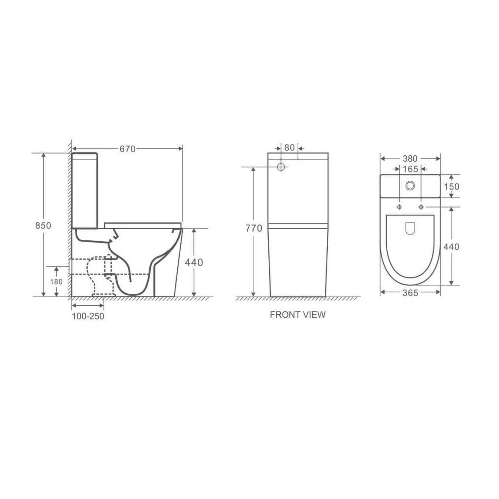 Унитаз-компакт Grossman Tornado Черный матовый GR-4449BMSQ Унитаз-компакт Grossman Tornado Черный матовый GR-4449BMSQ — изображение 6