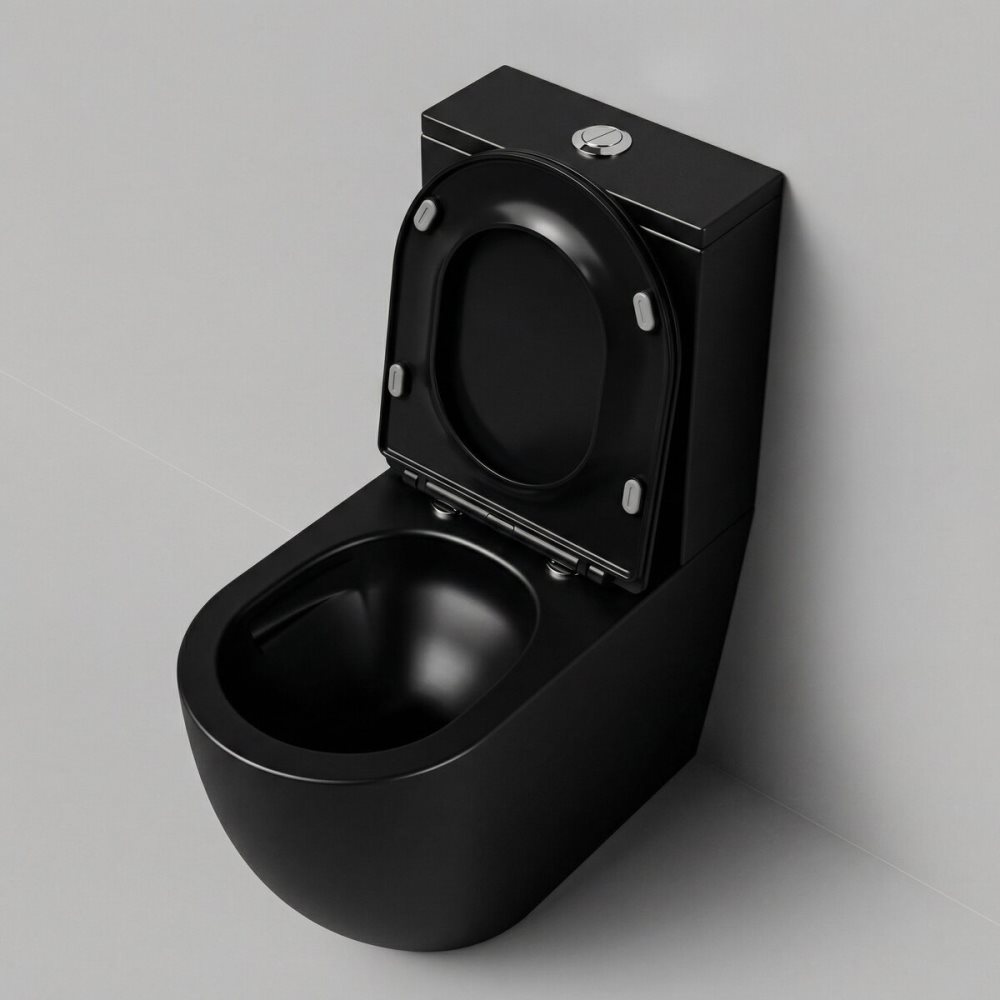 Унитаз-компакт Grossman Tornado Черный матовый GR-4494BMSQ Унитаз-компакт Grossman Tornado Черный матовый GR-4494BMSQ — изображение 2