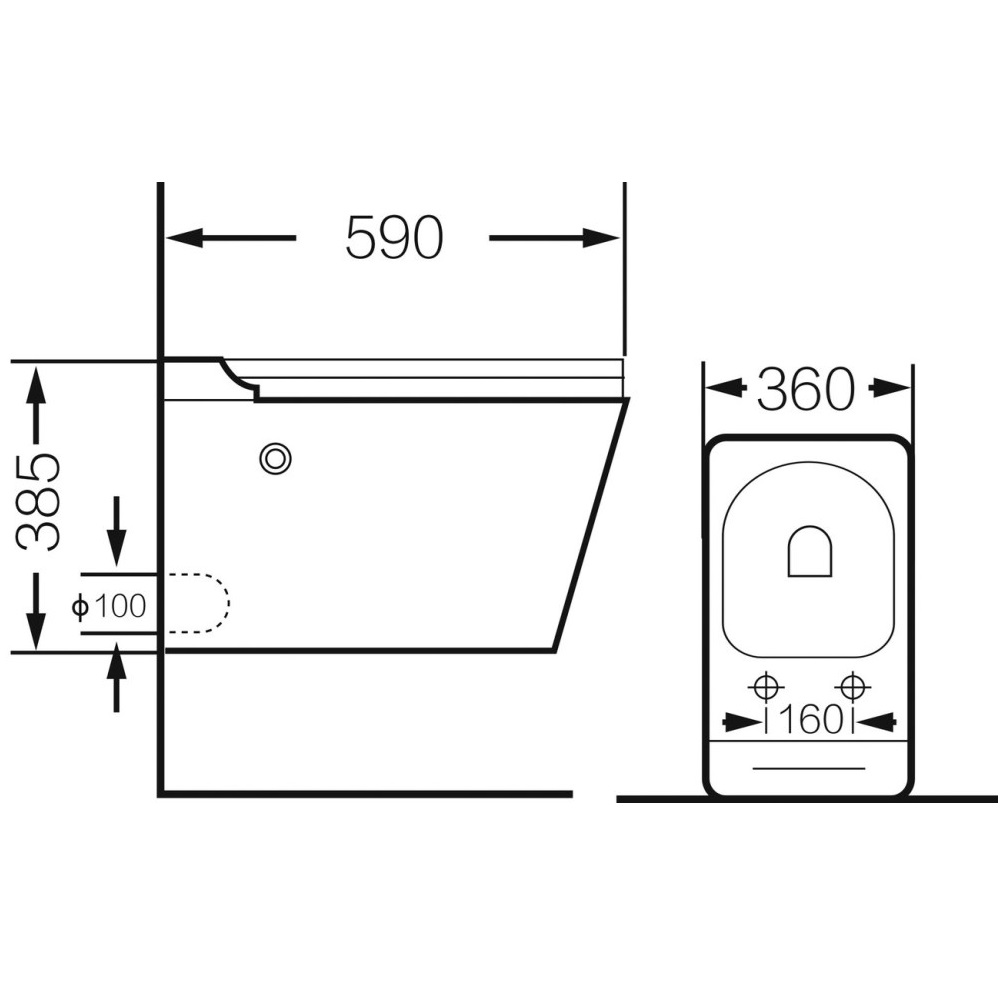 Унитаз подвесной Grossman Impuls с крышкой-сиденье Белый глянцевый GR-5501 Унитаз подвесной Grossman Impuls с крышкой-сиденье Белый глянцевый GR-5501 — изображение 5