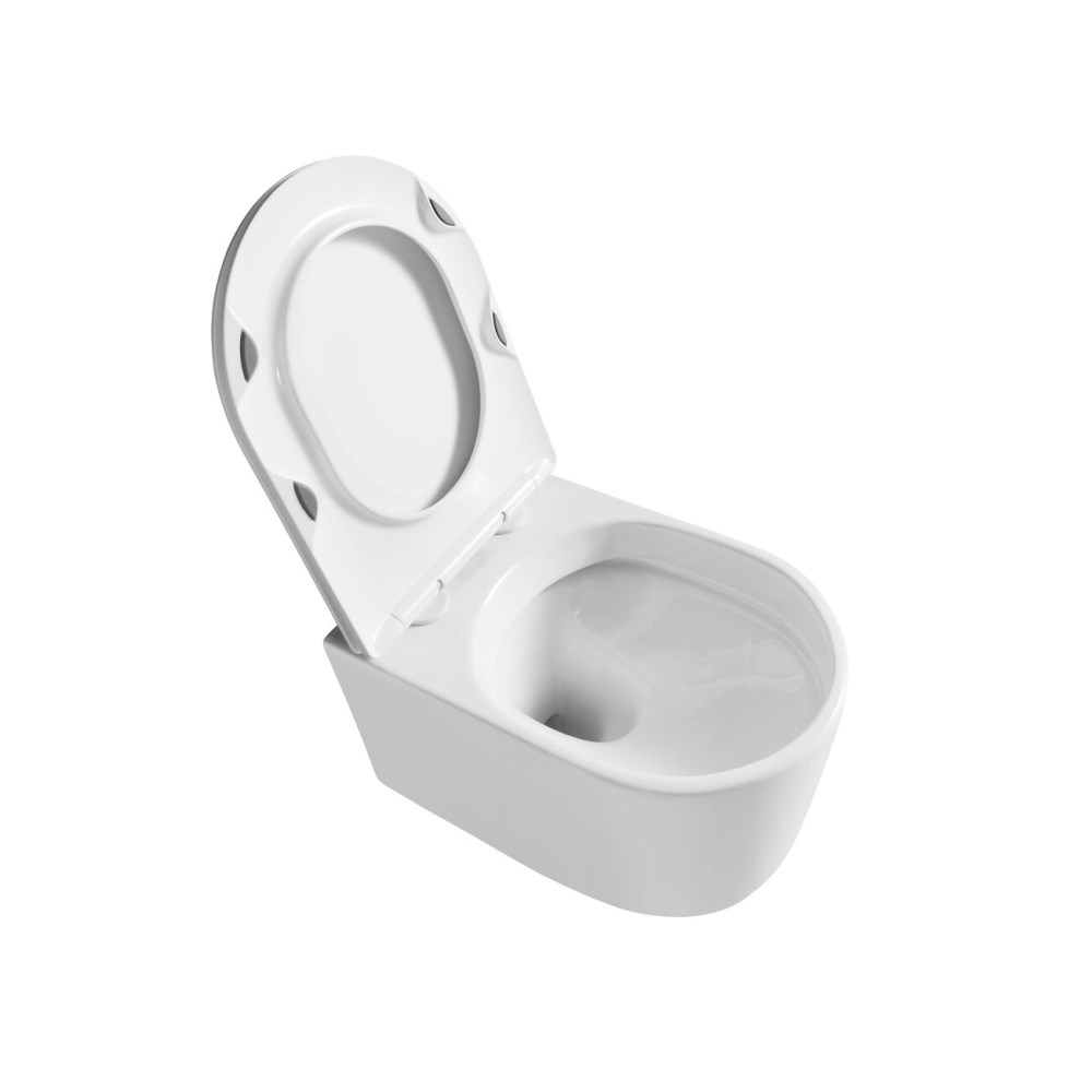 Унитаз подвесной Grossman Thin Rim с крышкой-сиденье Белый глянцевый GR-5602S Унитаз подвесной Grossman Thin Rim с крышкой-сиденье Белый глянцевый GR-5602S — изображение 2