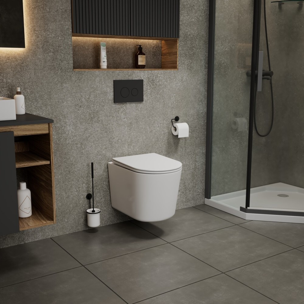 Унитаз подвесной Grossman Thin Rim с крышкой-сиденье Белый глянцевый GR-5602S Унитаз подвесной Grossman Thin Rim с крышкой-сиденье Белый глянцевый GR-5602S — изображение 4