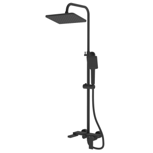 Душевая система Knotlor Vigor с изливом Черный матовый KN-72/BL