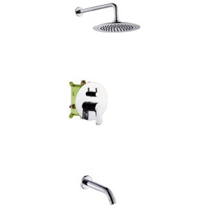 Душевая встройка Potato P3310 с изливом Хром глянцевый P3310-2