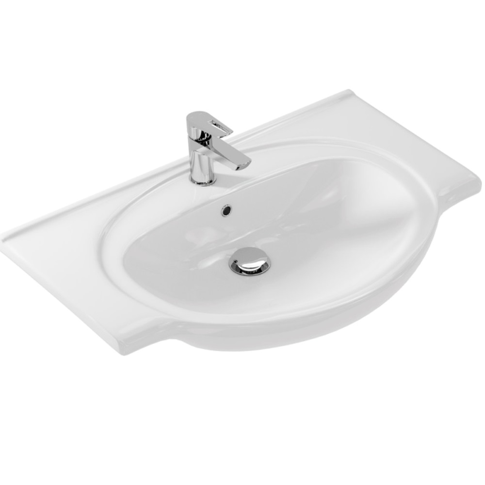 Раковина мебельная Cersanit Erica 80 Белый глянцевый S-UM-ERI80/1 Раковина мебельная Cersanit Erica 80 Белый глянцевый S-UM-ERI80/1