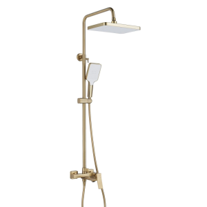 Душевая система Shevanik S44 с изливом Золото матовое S4436G