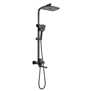 Душевая система Shevanik с изливом Черный матовый S7036H