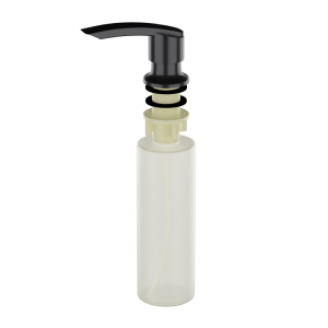 Дозатор для жидких моющий средств Ulgran Classic U-02 Ультра-чёрный U-02-344