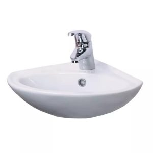 Раковина угловая Sanita Веер 44 Белый глянцевый WB.CR/Veer/23-C/WHT.G/S1