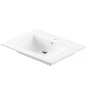 Раковина на мебель Sanita Luxe Quadro 90 Белый глянцевый WB.FN/Quadro/90-C/WHT.G/S1