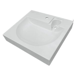 Раковина под стиральную машину Sanita Luxe Galaxy 60 Белый глянцевый WB.WM/Galaxy/60-C/WHT.G/S1