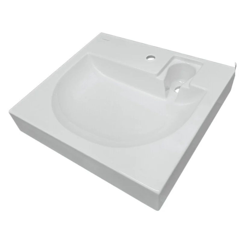 Раковина под стиральную машину Sanita Luxe Galaxy 60 Белый глянцевый WB.WM/Galaxy/60-C/WHT.G/S1 Раковина под стиральную машину Sanita Luxe Galaxy 60 Белый глянцевый WB.WM/Galaxy/60-C/WHT.G/S1